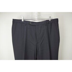 Rota Solid Dark Blue 100% Wool Mens Dress Pants Sz 58 BRAND NEW
